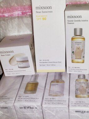 Lot of 7 New Mixsoon Essence, Sunscreen & Cream